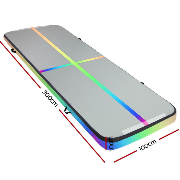 Everfit 3X1m Air Track Inflatable Tumbling Mat Gymnastics Yoga Gymnastics Mats