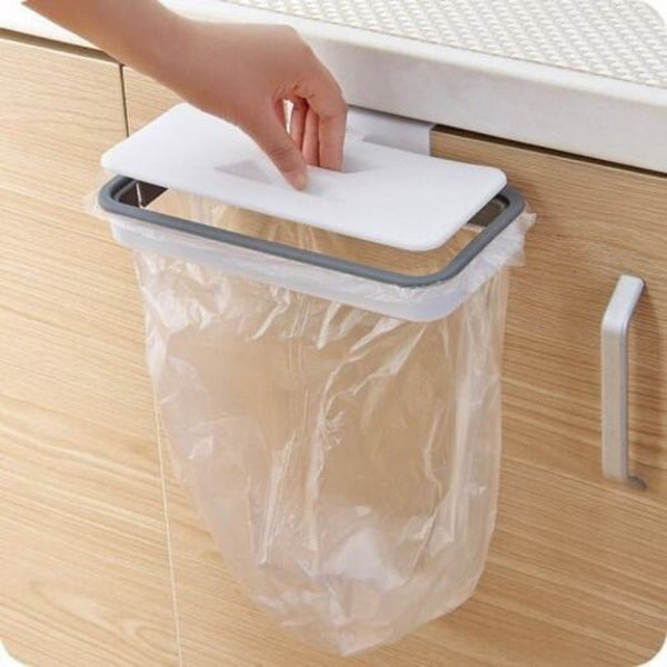 Attach Trash Hanging Bag Holder For Home Kitchenrubbish Bin White