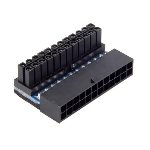24Pin 90 Degree To Power Plug Adapter Mainboard Motherboard Connectors Modular For Supply Cables
