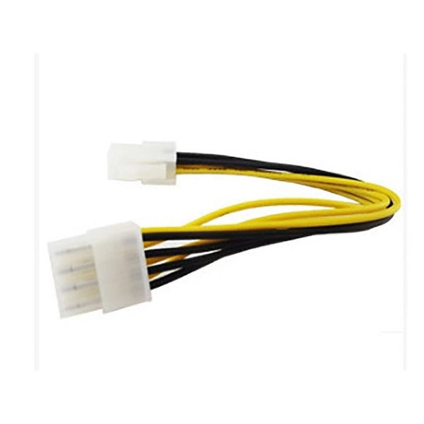 4 Pin Male To 8 Female Eps Power Cable Cord Adapter Cpu Supply Cables Snakes & Interconnects