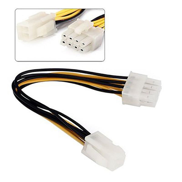 4 Pin Male To 8 Female Eps Power Cable Cord Adapter Cpu Supply Cables Snakes & Interconnects