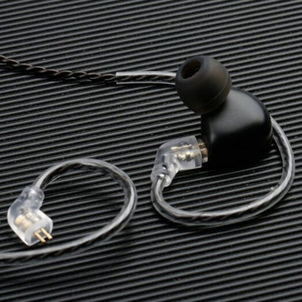 F300 Dynamic Driver Hifi Earbuds Cable 0.78Mm 2 Pin Silver Plated Oxygen Free Copper Earphone Wire Without Mic Black Cables & Adapters