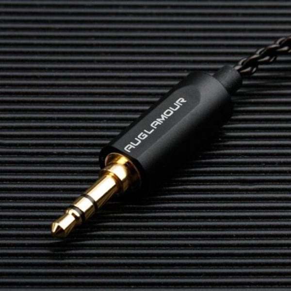 F300 Dynamic Driver Hifi Earbuds Cable 0.78Mm 2 Pin Silver Plated Oxygen Free Copper Earphone Wire Without Mic Black Cables & Adapters