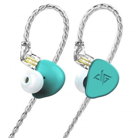F300 Zinc Magnesium Alloy Hifi In Ear Earphone Dynamic Driver Stereo Sound 0.78Mm 2 Pin Detachable Cable Earbuds Green