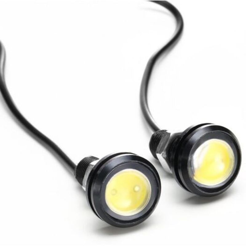 Auto 23Mm Ultra Thin Waterproof Eagle Eye Light 12V White Light Bulbs