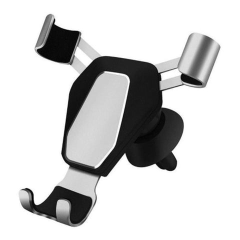 Auto Air Vent Car Gravity Mount Phone Stand 360 Degree Rotation Holder For Iphone Xiaomi Huawei Silver