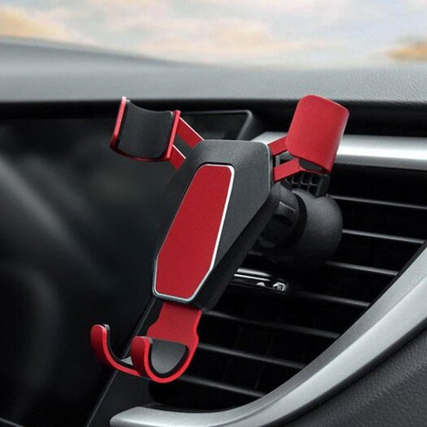 Auto Air Vent Car Gravity Mount Phone Stand 360 Degree Rotation Holder For Iphone Xiaomi Huawei Silver