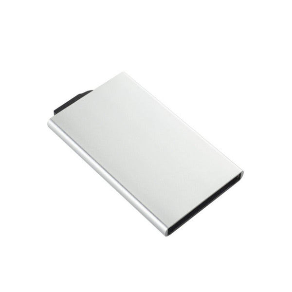 Automatic Pop Up Credit Card Case Business Anti Theft Brush Magnetic Rfid Id & Document Holders