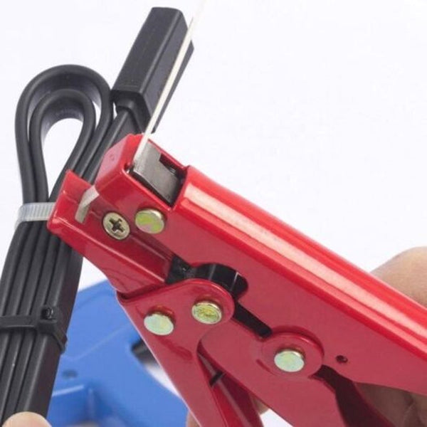 Automatic Tightening Cable Tie Tool Gun Clamp Bean Red Cable Cleats Clamps & Ties