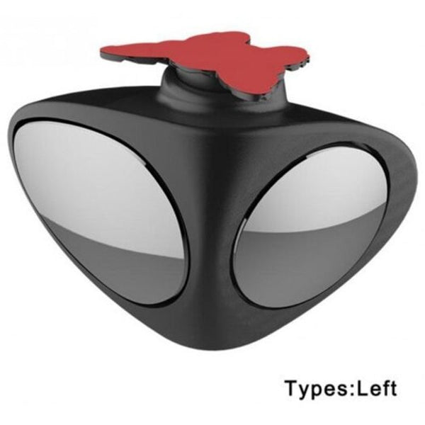 Automotive Rear View Rotary Wide Angle Blind Spot Mirror Black Right Side Mirrors