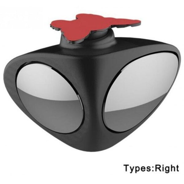 Automotive Rear View Rotary Wide Angle Blind Spot Mirror Black Right Side Mirrors