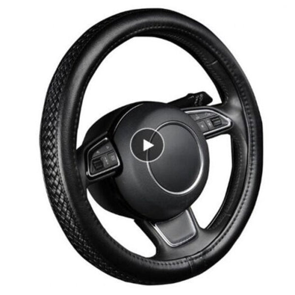 Pu Leather Steering Wheel Cover Black Steering Wheels
