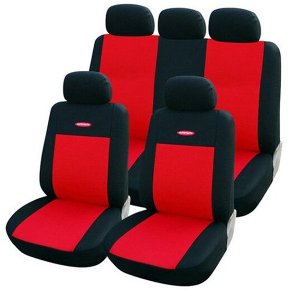 Y30085 Breathable Car Seat Cover Universal Interior Accessory Red Seat Covers