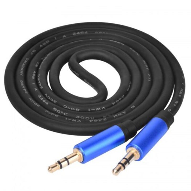 Aux 3.5 Male To Cobalt Blue 1.8M Cables & Adapters