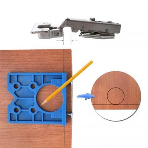 Auxiliary Tools For Punching And Installation Of Woodworking Hinges Blue
