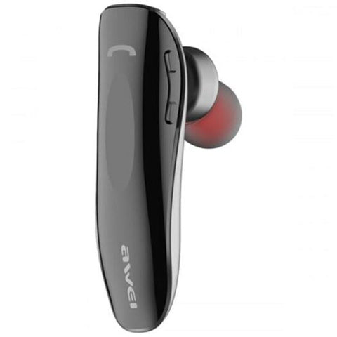 Awei N1 Single Wireless Bluetooth Headset Portable Multipoint Hd Business Headphone With Mic Gray