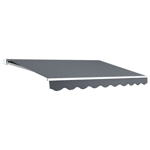 Instahut Folding Arm Awning Outdoor Retractable Sunshade Grey Awning & Canopy Parts