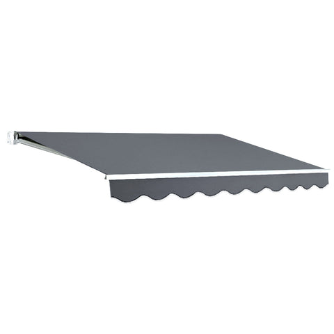 Instahut Folding Arm Awning Outdoor Retractable Canopy 3Mx2.5M Grey Awning & Canopy Parts