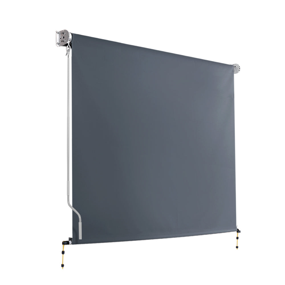 Instahut Outdoor Roller Blinds Down Shade Retractable 2.1X2.5M Blinds & Shades