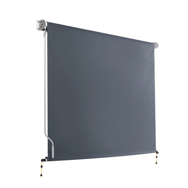 Instahut Outdoor Blind Privacy Screen Roll Down Awning Canopy 2.4X2.5M Awning & Canopy Parts