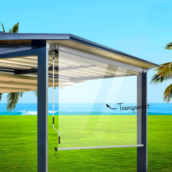 Awning & Canopy Parts Instahut Outdoor Blind Roll Down Awning Canopy Shade Retractable Window 1.5X2.4M