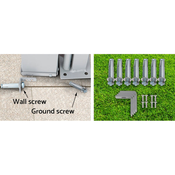 Instahut Side Awning Outdoor Blinds Retractable Privacy Screen Black U Awning & Canopy Parts