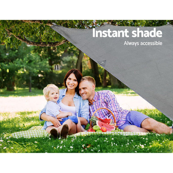 Weisshorn 4.9M Privacy Screens 1.95M Roll Out Awning End Wall Side Sun Shade Caravan Privacy Screens