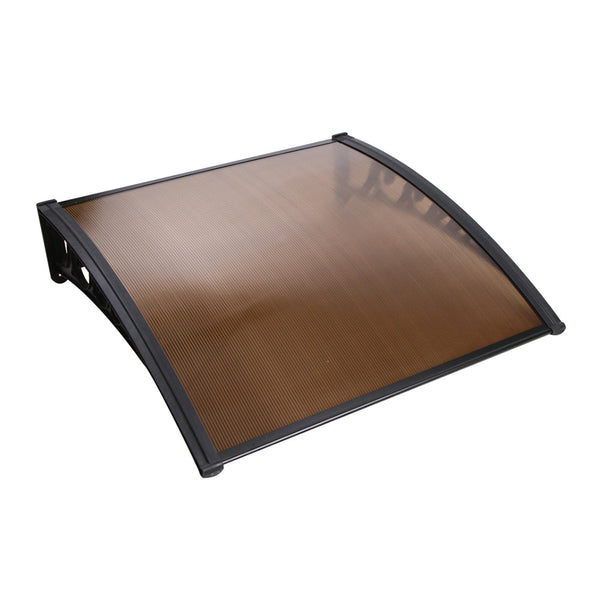 Instahut Diy Door Awning Brown 1 X 1M Awning & Canopy Parts