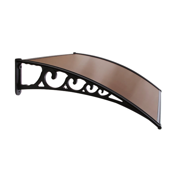 Instahut Diy Door Awning Brown 1 X 1M Awning & Canopy Parts