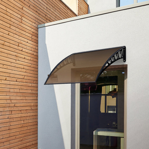 Instahut Diy Door Awning Brown 1 X 1M Awning & Canopy Parts