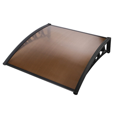 Instahut Door Awning Outdoor Canopy Patio 1Mx1.2M Diy Brown Awning & Canopy Parts
