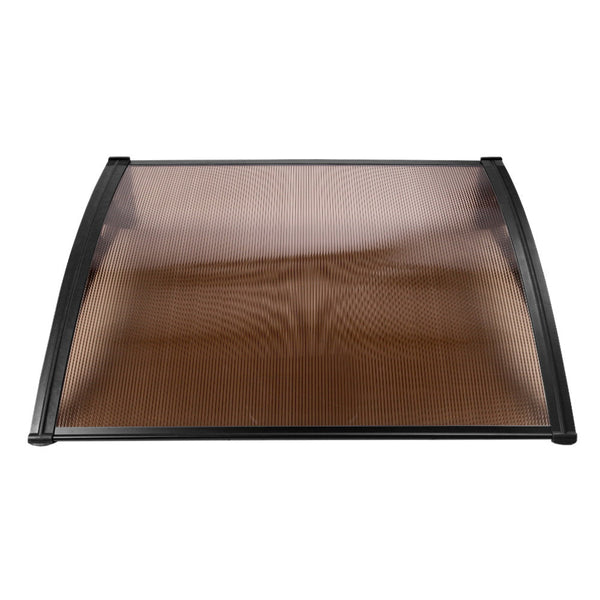 Instahut Door Awning Outdoor Canopy Patio 1Mx1.2M Diy Brown Awning & Canopy Parts