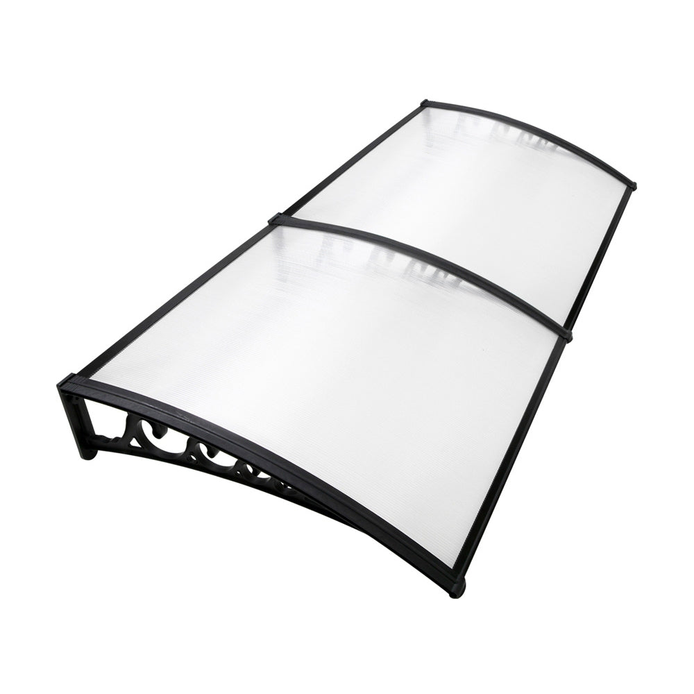 Instahut Diy Door Awning Shade 1 X 2M Transparent Awning & Canopy Parts
