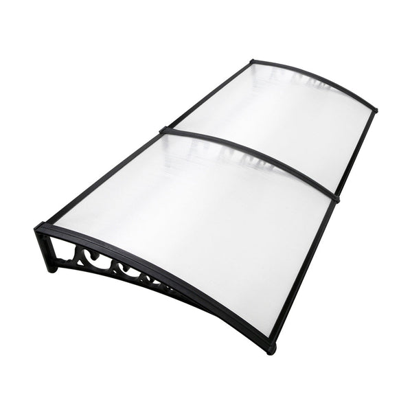 Instahut Diy Door Awning Shade 1 X 2M Transparent Awning & Canopy Parts