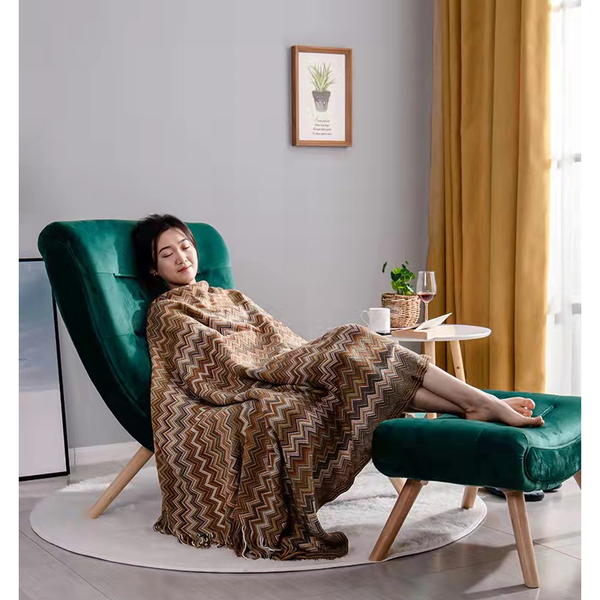 Aztec Boho Tassel Fringe Throw Blanket Couch Cover Home Decor Throws & Afghans