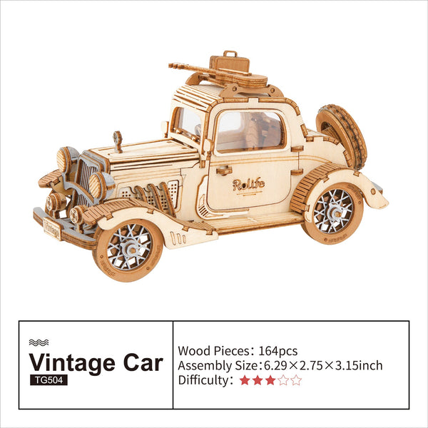 Robotime Rolife Vintage Tramcar Model 3D Wooden Puzzle Toys For Chilidren Kids Adult Christmas Birthday Giftstg505 Dropshipping Puzzles