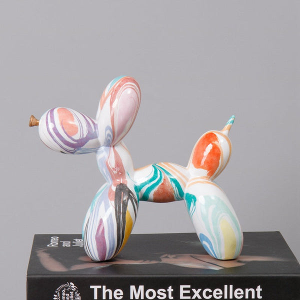 Fluid Balloon Dog Resin Ornaments Creative Living Room Home Artifact Desktop Sculptures & Figurines