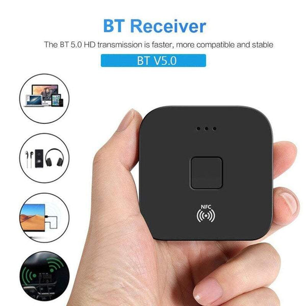 Car Audio Accessories B11 Bluetooth 5.0 Receiver Wireless Adapter With Microphone Aux Out For Headphones Speaker Stereo Home System