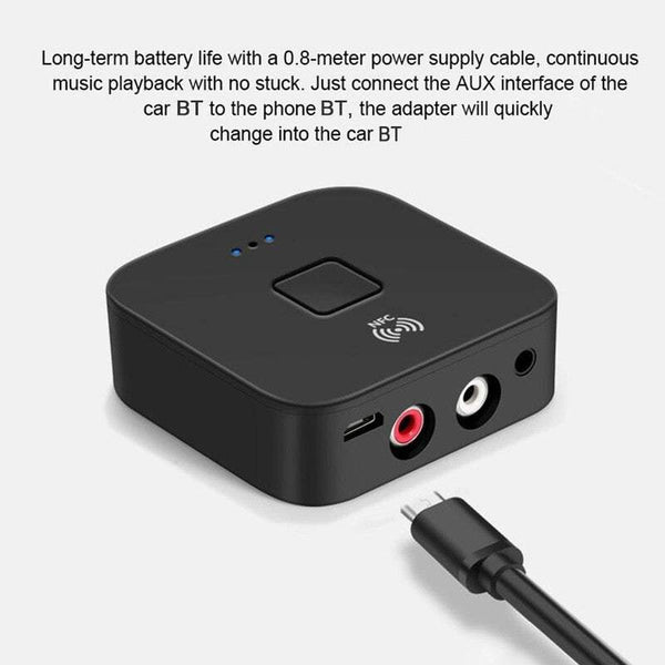 Car Audio Accessories B11 Bluetooth 5.0 Receiver Wireless Adapter With Microphone Aux Out For Headphones Stereo System Other Car Audio