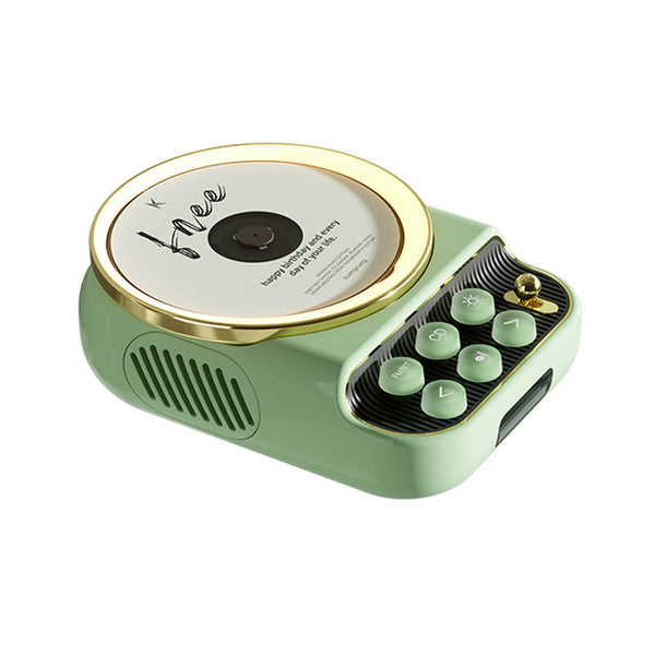 Retro Bluetooth Ambience Light Cd Player Portable Desktop Outdoor Use Audio Docks & Mini Speakers