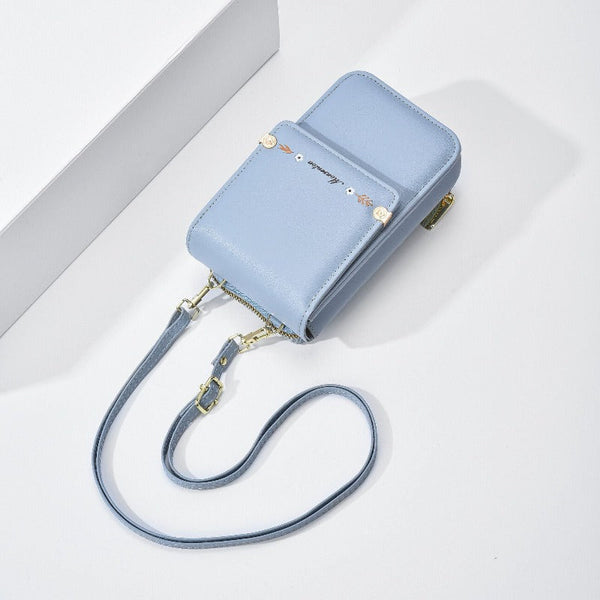 Flowers Embroidery Mobile Phone Bags For Women Ins Fashion Crossbody Shoulder Cases Covers & Skins