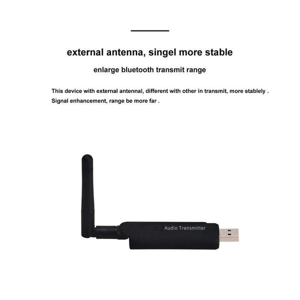 Audio Transmitters Receivers Black Usb Charging B5 Bluetooth Wireless Stereo Adapter 3.5Mm Output Antenna