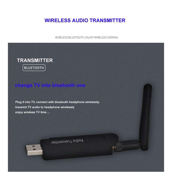 Audio Transmitters Receivers Black Usb Charging B5 Bluetooth Wireless Stereo Adapter 3.5Mm Output Antenna