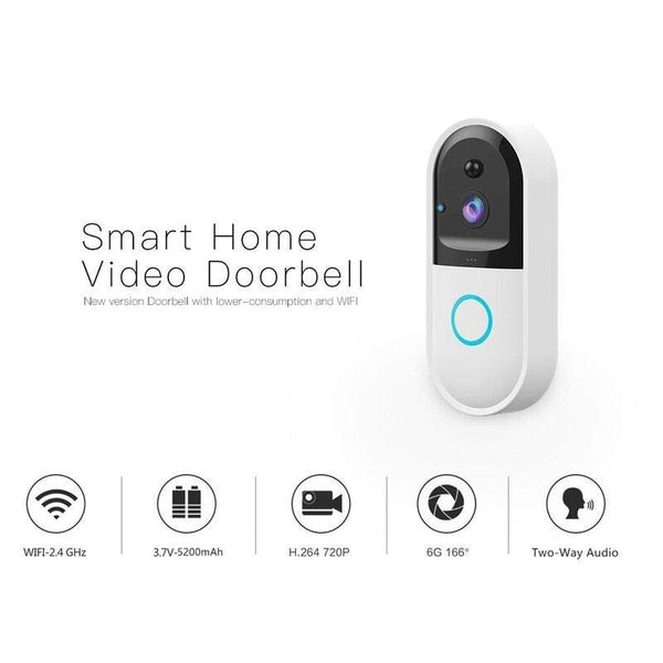 Intercoms Doorbells B50 Intelligent Wireless Fi Video Camera Set Bell Night Vision Infrared Detection R20 Smart Doorbells
