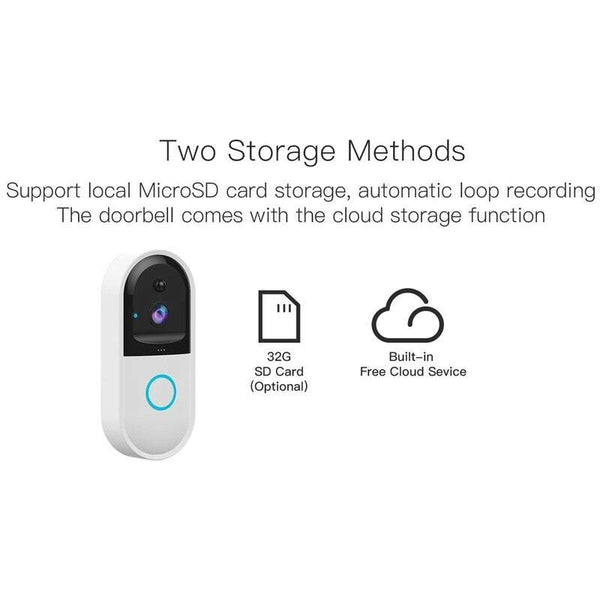 Intercoms Doorbells B50 Intelligent Wireless Fi Video Camera Set Bell Night Vision Infrared Detection R20 Smart Doorbells