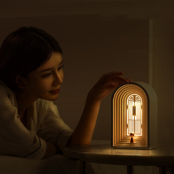 Led Nordic Table Lamp Night Light Bluetooth Smart Speakers