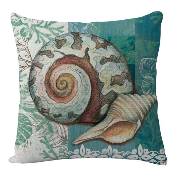 Cushion Covers Sea Printed Throw Pillow Cases For Home Decor Sofa Chair Seat Cushions & Decorative Pillows