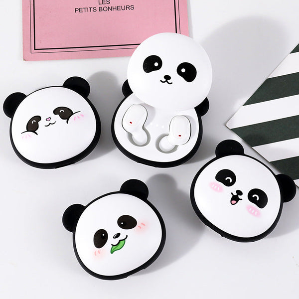 Tws True Wireless Sports Running Bluetooth Random Panda Design Earbuds