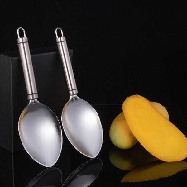 304 Stainless Steel Cut Mango Slicer Cutter Fruit Spoon