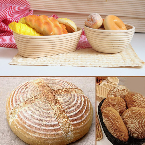 Other Bakeware & Ovenware Round Banneton Brotform Rattan Basket Bread Dough Proofing Bowl